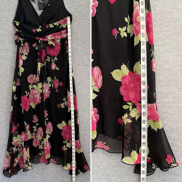 Speechless Babydoll Floral Dress Size 10 Y2K Fairy Goth Dark Romantic Juniors 13 - Picture 10 of 13